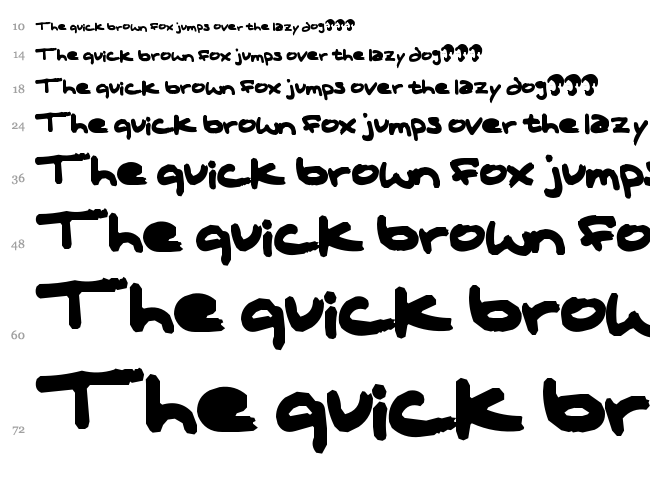 T Complana Z1 font waterfall
